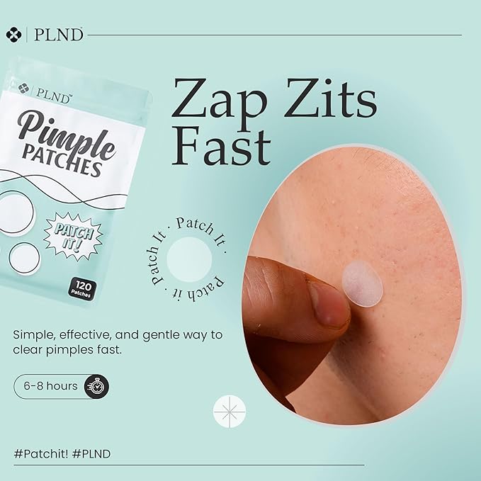 Hydrocolloid Pimple Patches for Face - 120 Count Acne Patches - Invisible Acne Spot Treatment for All Skin Types - Multi-Size (12mm, 10mm, 8mm) - Quick & Effective, Ideal for Blemish Control