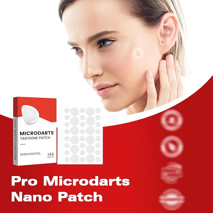 Pro Microdarts Nano Patch,Pro MicroDarts Patch–Acne Pimple Patches, Invisible Blemish Cover, Suitable for All Skin Types (1 Box)