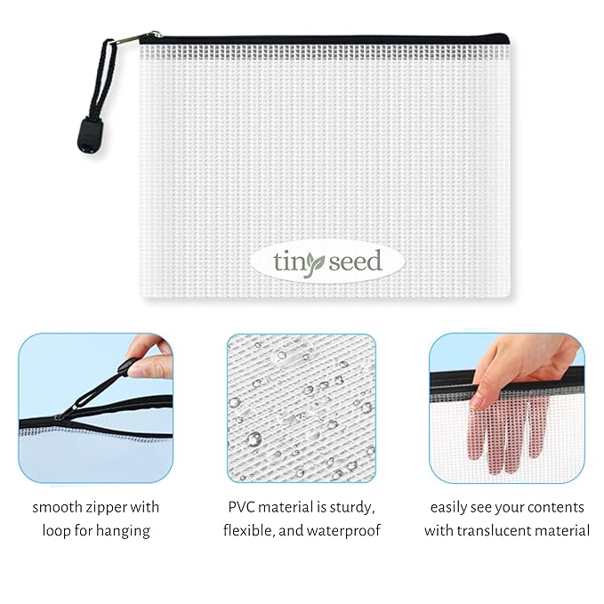 TINY SEED 6-Pack Travel Kit: Creme 1 oz Travel Size Tins. Cream Moisturizer for Face, Hands, and Body. Includes Complimentary Travel Zipper Pouch.