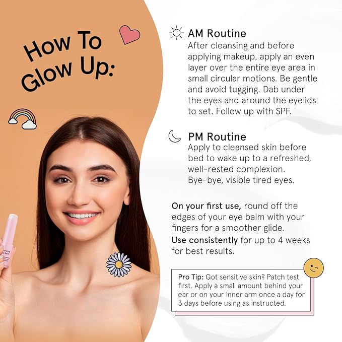 grace & stella Under Eye Brightener Balm Stick - Travel Size Toiletries - Retinol & Caffeine Eye Cream for Dark Circles, Puffiness, Wrinkles - Hydrate and Brighten - Vegan Skincare (0.13oz / 3.5g)