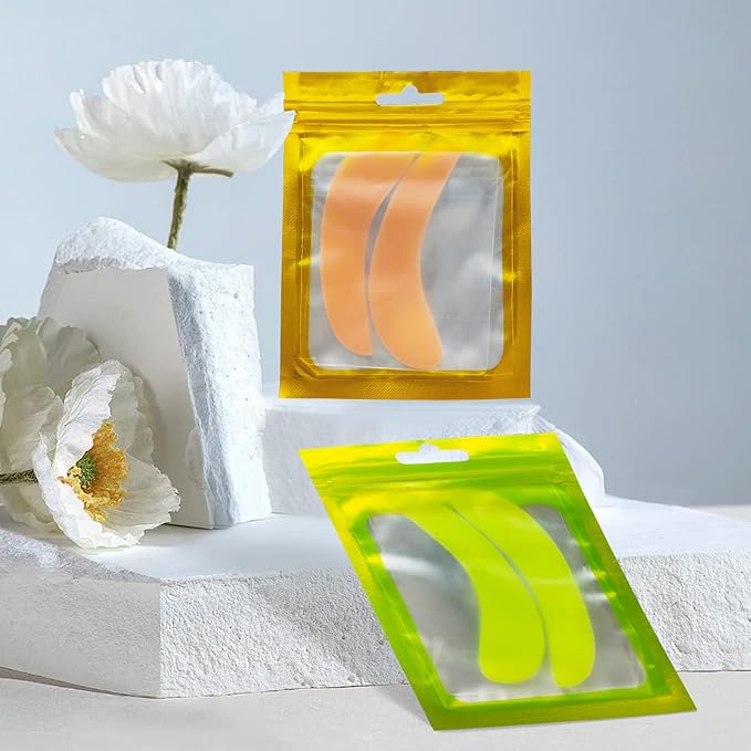 Libeauty Reusable Lash Extension eye pads 3 pairs Eyelash Lift/T-int Under Eye Gel Silicone Pads Patches Kit Soft and Skin-Friendly