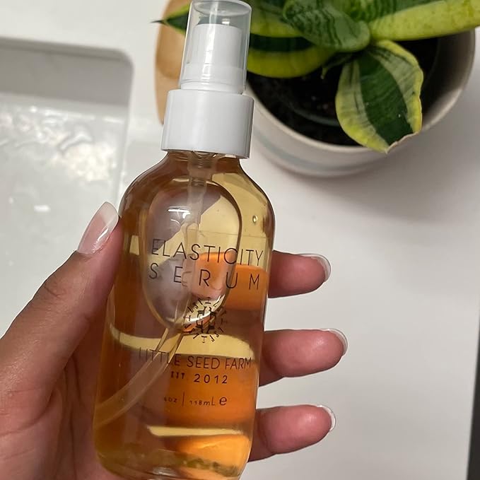 Little Seed Farm Elasticity Serum - Skin Care Toning and Firming Face Serum - Net Wt. 4 fl oz