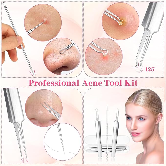 Kingsmile Facial Steamer, 3 in 1 Face Steamer for Facial,Compact NanoSteamer with Aromatherapy,Face Humidifier - Adjustable Nozzle, Warm Mist Steamer for Home SPA, Stainless Steel Skin Kit & Headband