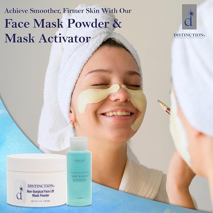 Distinction Mask Activator | Activates Distinction Mask Powder for Antiaging | Contains AHA for exfoliation (2 Fl Oz)
