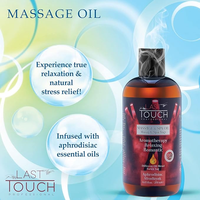 Aphrodisiac Sensual Massage Oil for Couples Sexual - Massage Oils for Date Night - Massage Oil for Massage Therapy - Aromatherapy Oil for Intimate Moments and Enhanced Stimulation