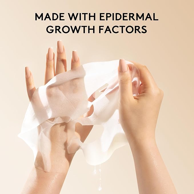 Joanna Vargas Twilight Face Mask - Hydrating Face Masks with Epidermal Growth Factor & Niacinamide - Soothing Facial Masks for Women - Repairing Sheet Mask for Enhanced Skin Barrier - Single Sheet