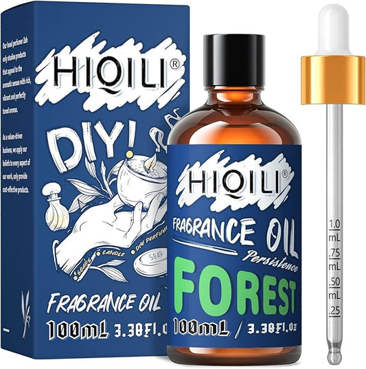 HIQILI Forest Essential Oil Mild Freshing Fragrance Oil for Diffuser Body Massage Candle Soap Perfume Lotion Making 3.38 Fl Oz Halloween Thanksgiving