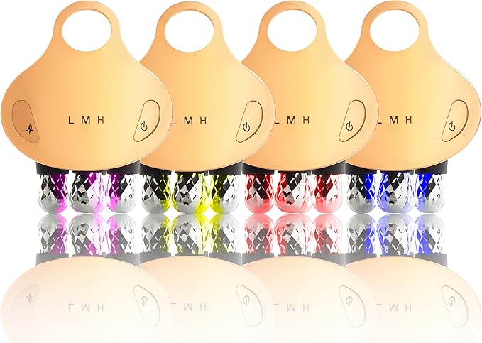 GLO24K 3D SPA PRO Massager+ I Advanced Skin Rejuvenation Device for the Face, Neck and Body I Based on LED Light, Vibration, and Advanced Technologies I 4 Rotating Massage Heads