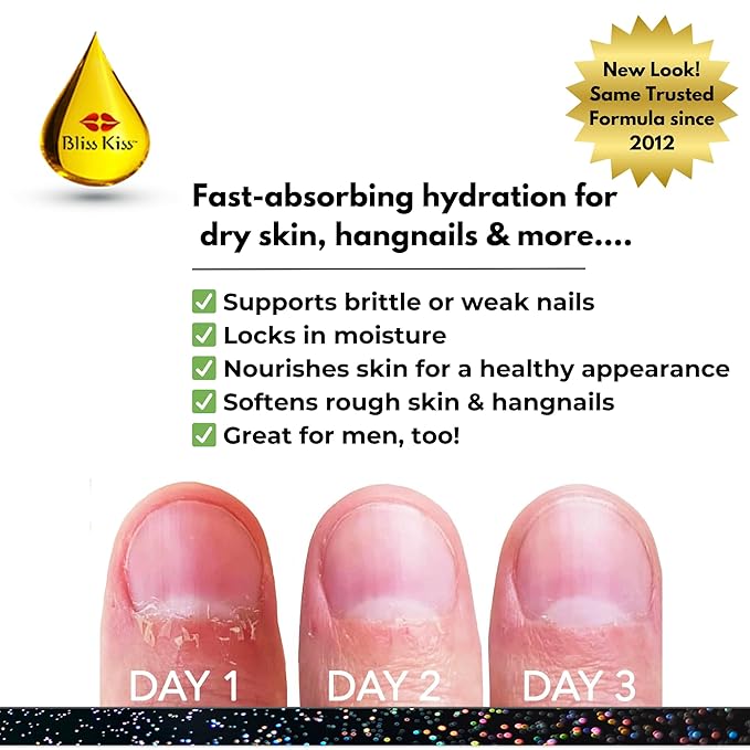 Cuticle Oil Pen for Nails - Nail Strengthener & Growth Nail Oil Serum for Damaged Nails, Hangnails w/Jojoba cuticle oil—Cucumber Melon Fragrance - Holographic Glitter Pens 4-Pack