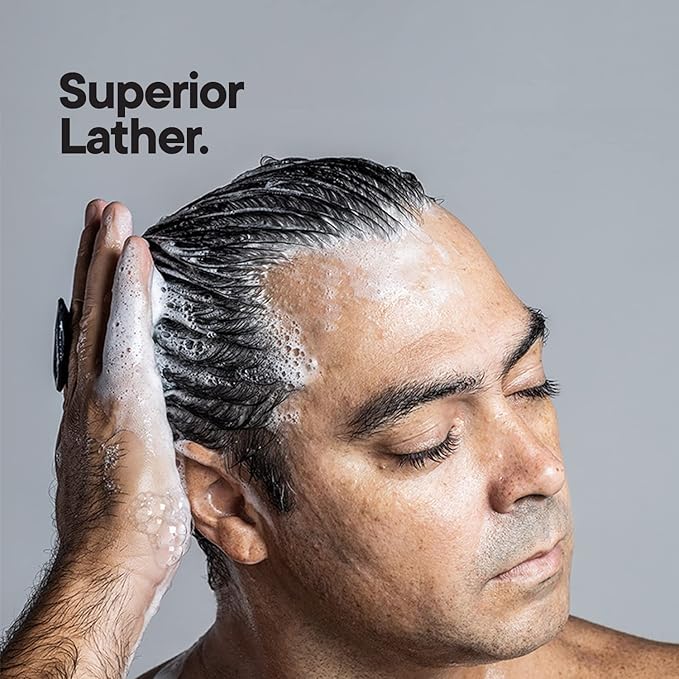 TOOLETRIES Scalp Scrubber & Hook - Silicone Exfoliating Hair Scrubber for Men, Bath & Shower Accessories - Features Silicone-Grip Technology, Removable & Reusable