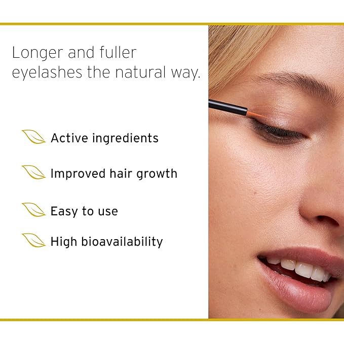 Nuvega Lash - Vegan Eyelash Serum & Eyebrow Serum for Long Eyelashes in just 4-6 Weeks I Lash Serum I Eyelash Growth Serum I Made in Germany I 1ml
