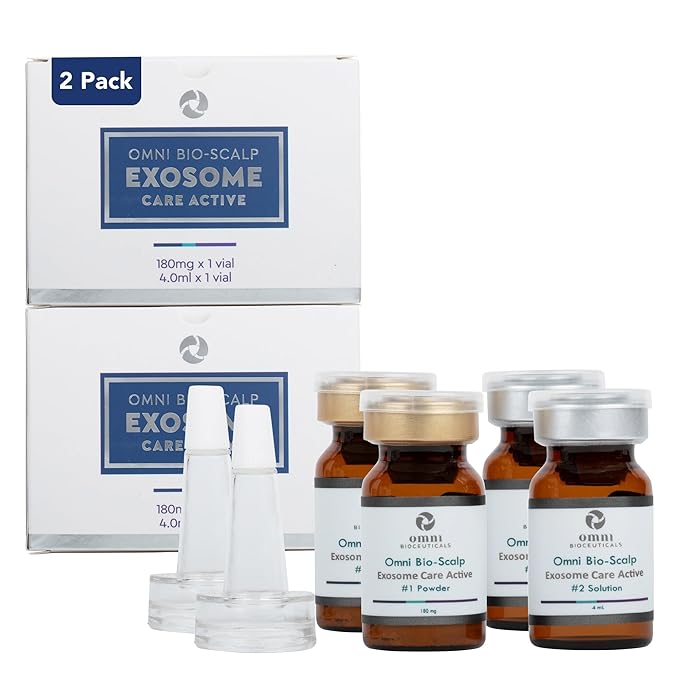 Omni Bioceuticals Bio-Scalp Exosome Care Active, Pack of 2 Treatments
