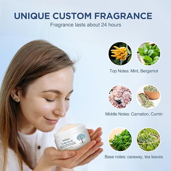 Scalp Exfoliator Scrub,Itchy Scalp Treatment for Dandruff, No Sulfate Hair Scrub To Soothe a Dry, Flaky,Scalp,Removes Buildup,Clarifying Shampoo With Scrubber