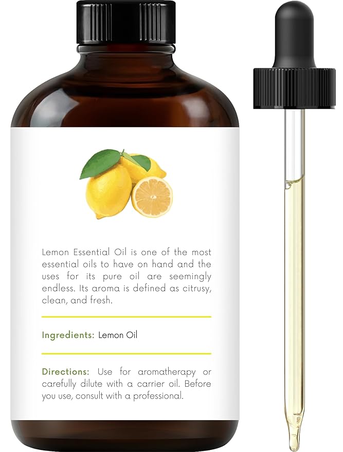 Handcraft Blends Lemon Essential Oil - Huge 4 Fl Oz - 100% Pure and Natural - Premium Grade Essential Oil for Diffuser and Aromatherapy