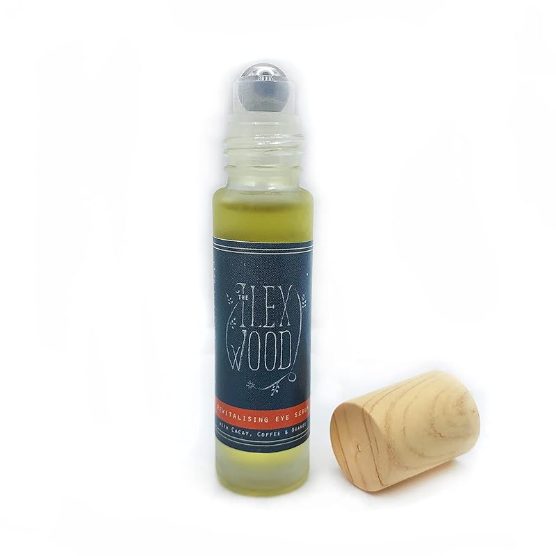 The Ilex Wood - Revitalising Eye Serum. An all-natural vegan anti-ageing serum with Cacay Oil, Green Coffee Arabica Oil, Frankincense, Eucalyptus, Thyme, Bergamot & Orange - 10ml (0.34 fl oz)