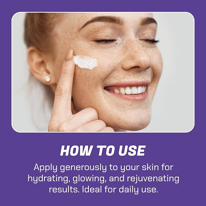 Polyglutamic Plus Hyaluronic Acid Night Cream - Deeply Hydrating Moisturizer - Overnight Anti-Aging Cream for Face - Vegan – Sulfate & Paraben Free - For Men & Women - Travel Size - 1.7 oz