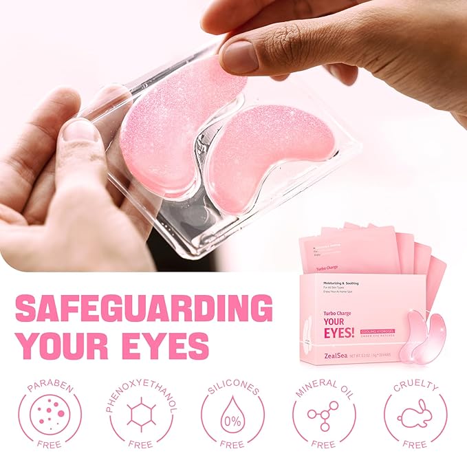 ZealSea Eye Patches and Hyaluronic Acid Serum Bundle