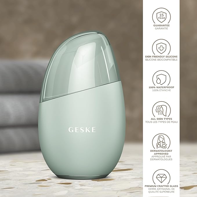 SmartAppGuided™ Cool & Warm Eye & Face Massager | 7 in 1 | Multi Massager | Face & Neck | Battery-free Cooling & Warming | Firms, Relaxes & De-Puffs Skin | Eye-Nose Area Targeted Design