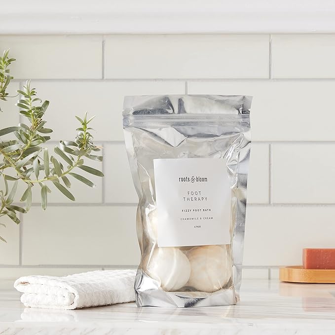 Roots & Bloom Ultra Hydrating Foot Soak to Detox and Nourish Skin and Soothe Soreness, 6 ct.