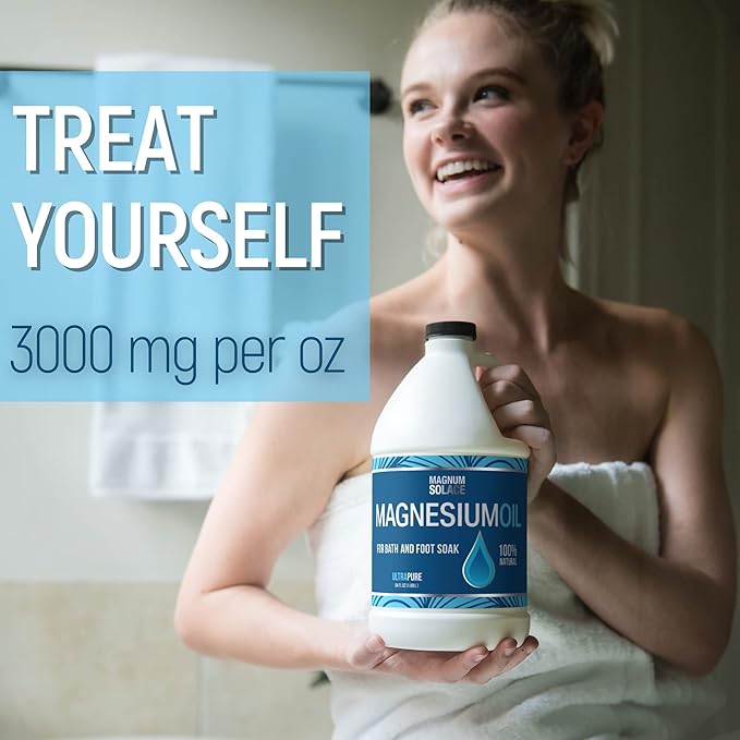 Pure Magnesium Bath Flakes & Magnesium Oil - 100% Natural Relief (3 Item Bundle)