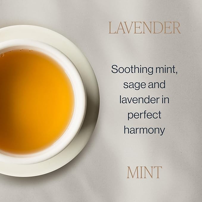 Rishi Tea Lavender Mint Herbal Tea - Organic, Caffeine Free Loose Leaf, Calming Lavender with Peppermint & Sage - 8.81 Ounces, 62+ Servings