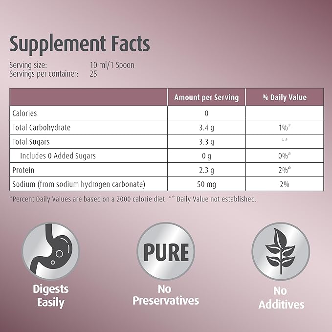 Hubner Original Silicea Kollagen Plus, Collagen Peptide Blend Dietary Supplement, 15ml Single Dose Packets, 30-Pack