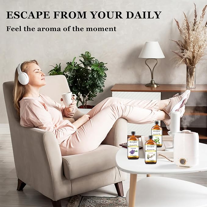 Sandalwood Essential Oil(4 oz/118 ml) Sandalwood Oil Oil with Glass Dropper, Great for Diffusers, Soap & Candle Making