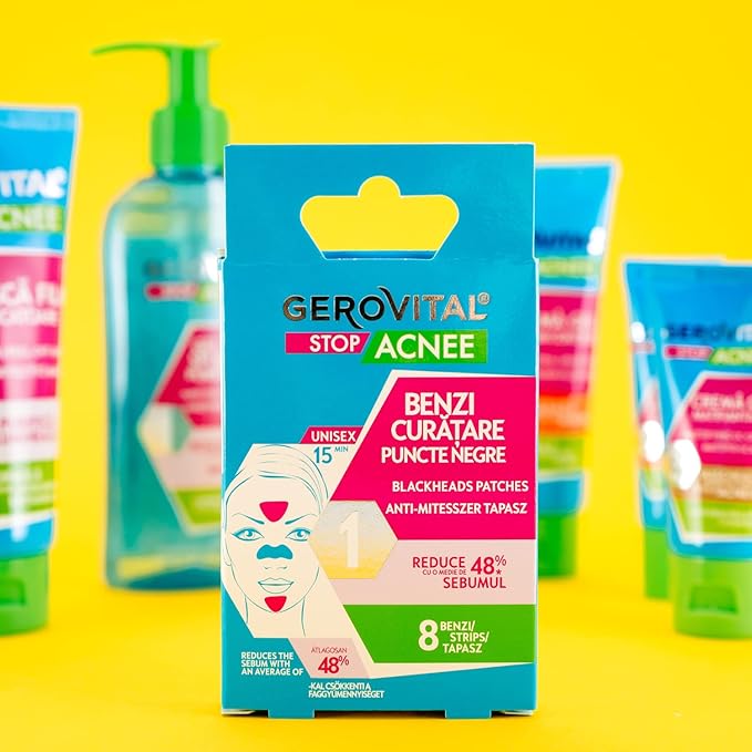 GEROVITAL STOP ACNE - Blackheads Patches (8 strips)
