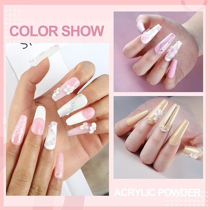 Peacecolor 8Pcs Cuticle Oil Pen Acrylic Nail Kit