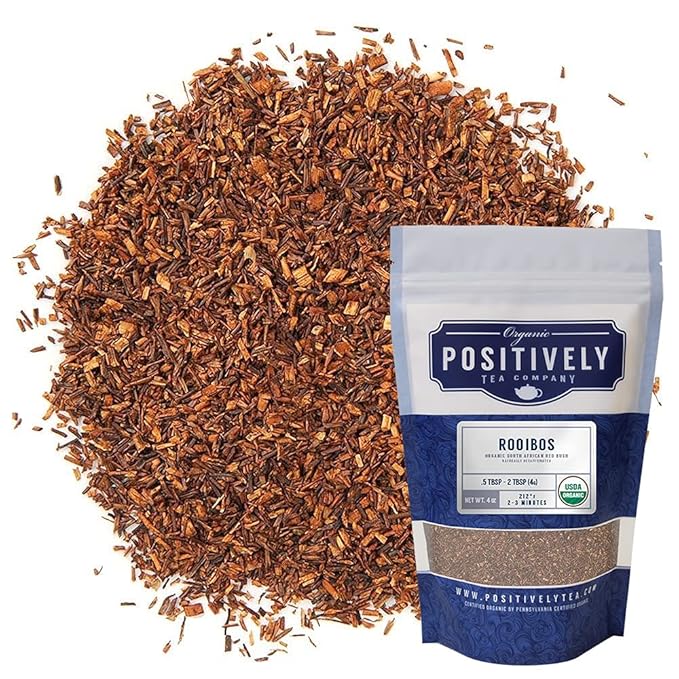 Organic Positively Tea Company, South African Rooibos Tea, Loose Leaf, 4 Ounce