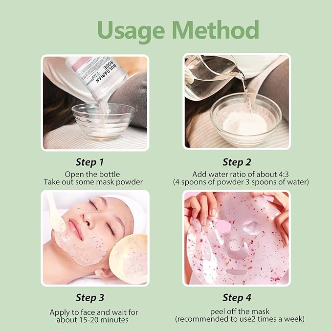 Professional Face Jelly Mask - Bulgarian Rose Aloe Vera Moisturizing Jelly Masks for Facials, 23 fl oz Jar