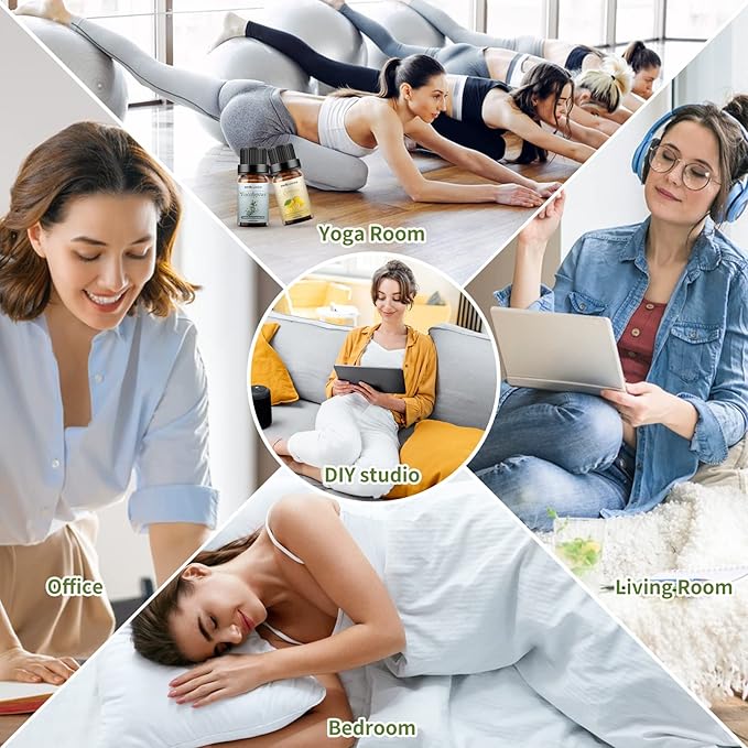 Eucalyptus Oil Lemon Essential Oil Gift Set, 100% Pure Organic Aromatherapy Oils Gift Set for Diffuser, Massage, Soap, Candle Making - 2 x 10ml