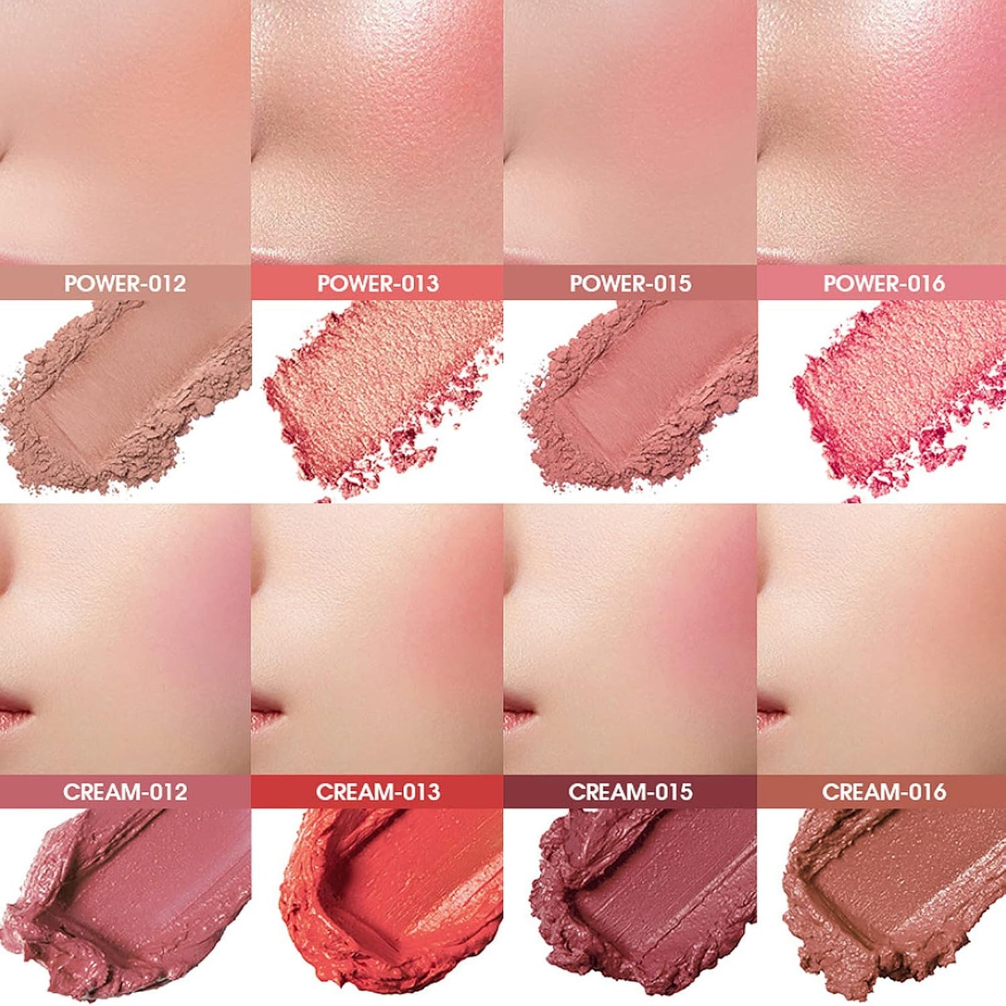 8 Colors Blush Palette, Matte Light Luxury Blush Powder Bright Shimmer Face Blush, Contour and Highlight Blush Palette, Professional Facial Beauty Cosmetic Makeup Blush