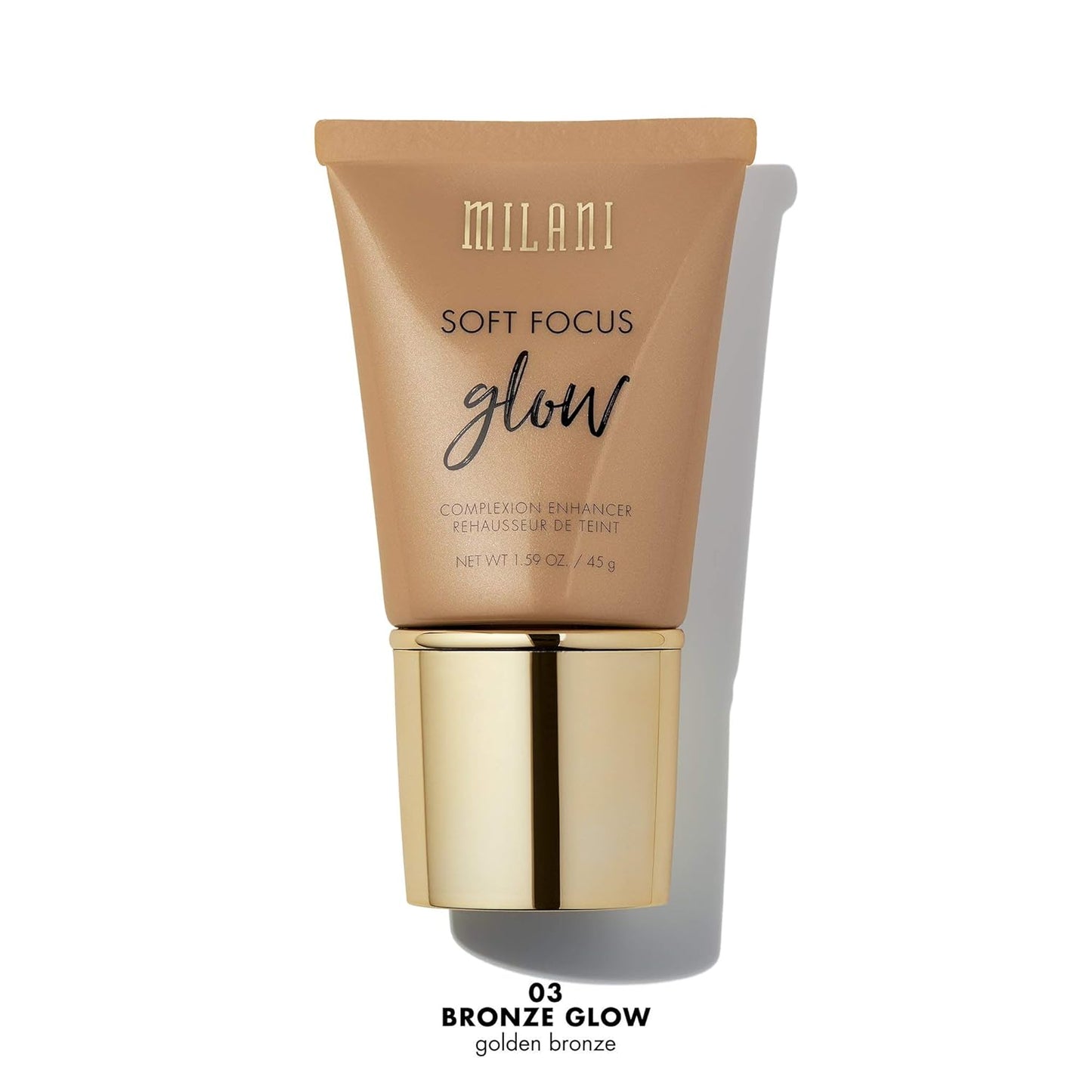 Milani Soft Focus Glow Complexion Enhancer - Bronze Glow (1.59 Ounce) Vegan, Cruelty-Free Liquid Highlighter that Brightens Skin & Diffuses Fine Lines