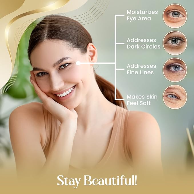 OROGOLD 24K Intensive Eye Serum - Under Eye Serum for Dark Circles, Puffiness - 1.76 Fl Oz