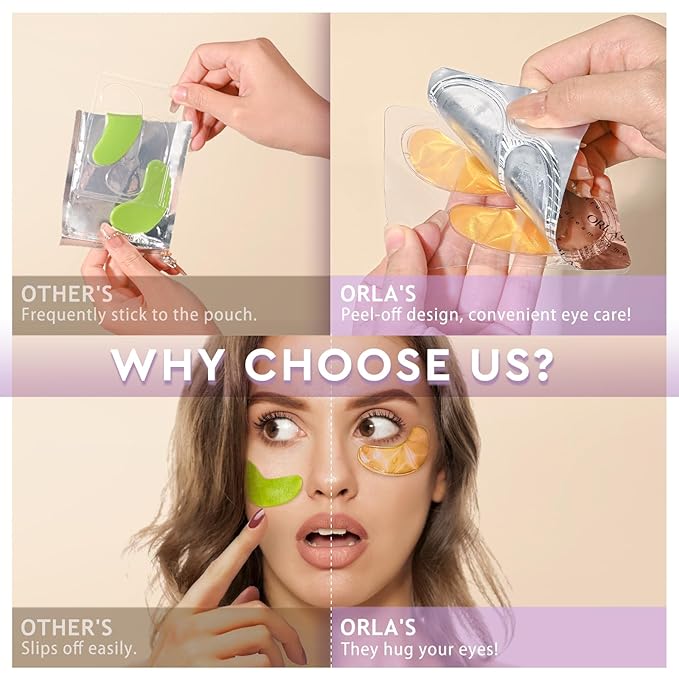 Eye Patches Under Eye Mask Skincare Hyaluronic Acid Under Eye Patches for Teen Girls Puffy Eyes and Dark Circles 24k Gold,Hyaluronic Acid,Rose,Eye Mask Pads Bag Treatment Skin Care(30Pairs)