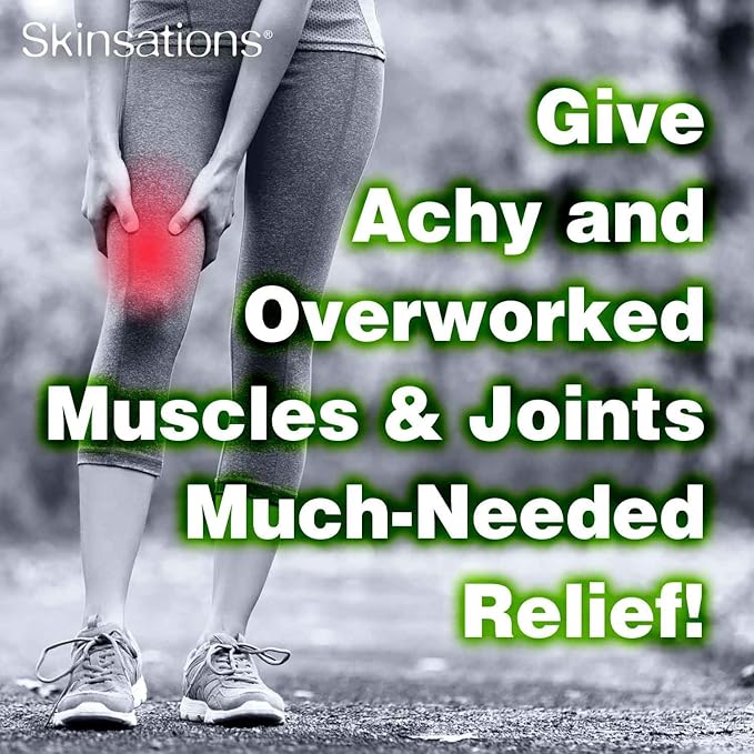 Skinsations – Hemp Massage Oil & Sore Muscle Rub | 100% Organic, 10 Essential Oils for Natural Relief, Arnica, Turmeric, Peppermint, Lavender in a Sweet Almond Oil and Hemp Seed Oil Base