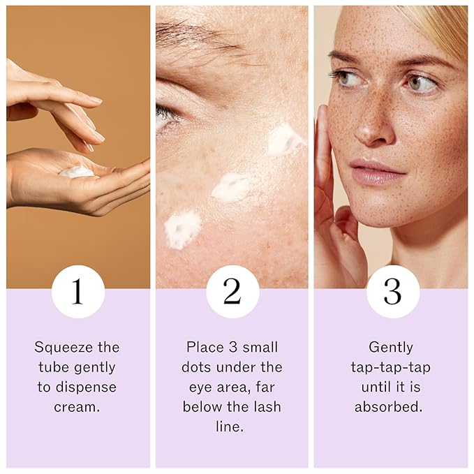 LilyAna Naturals Eye Cream for Dark Circles and Puffiness, Anti Aging Under Eye Cream for Wrinkles and Bags helps Improve Dryness; for Sensitive Skin (Bottle, 1.0 Ounce (Pack of 1))