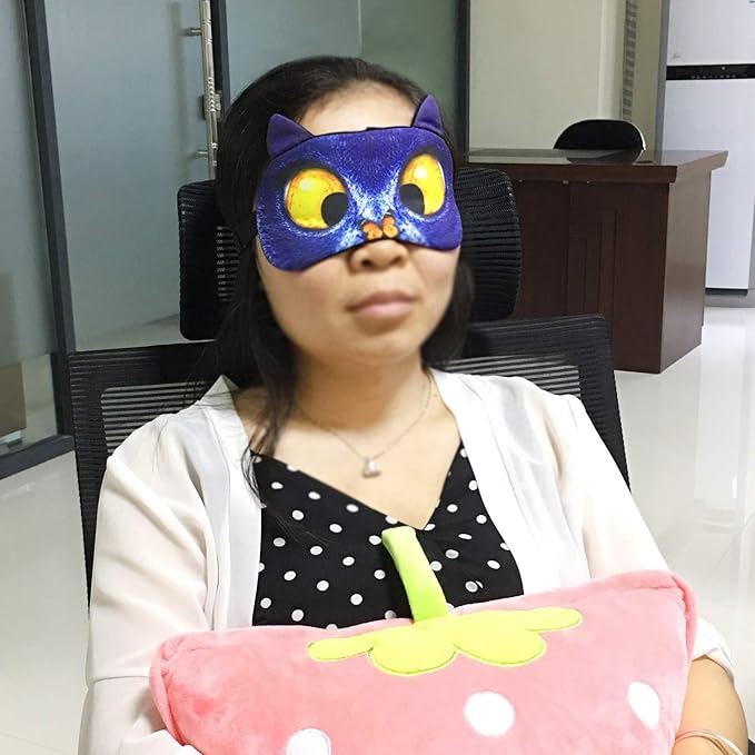 Honbay 3D Funny Eyeshade Sleep Eye Mask with Adjustable Head Strap for Travel, Game, Party, Rest, Sleeping, etc