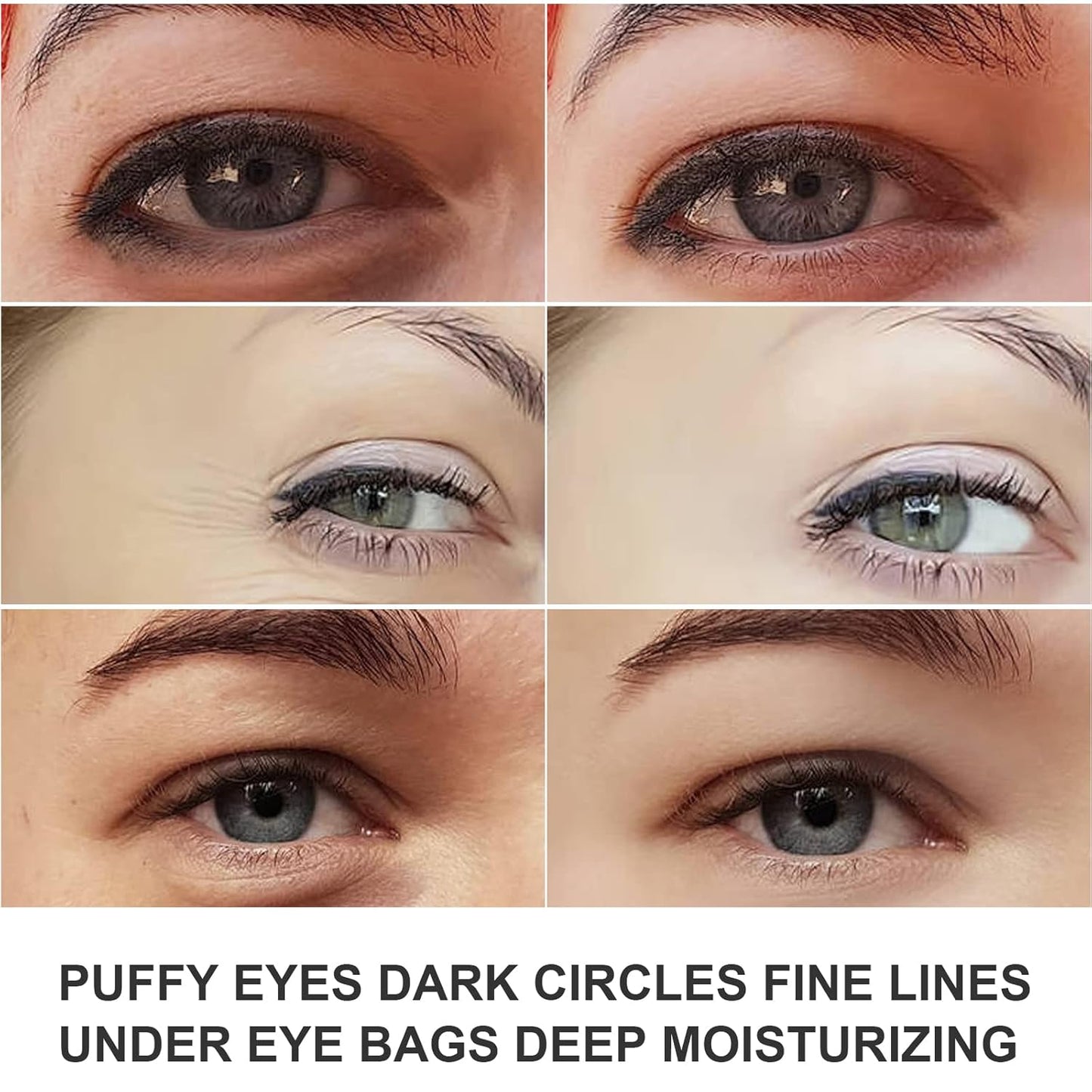 White Collagen Eye Mask, 30 Pairs Crystal Gold Under Eye Patches For Puffy Eyes and Dark Circles – Look Less Tired and Reduce Wrinkles and Fine Lines (White)