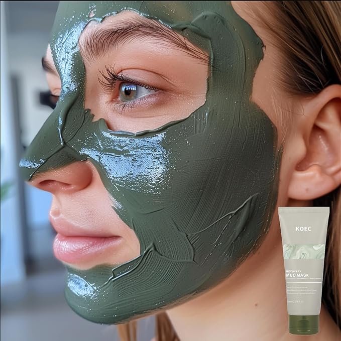 Recovery Mud Mask - Clay Mask - Body Mud Hydrating & Deep Pore Tightening Face & Body Mask, Natural Purifying Clay - Korean Wash Off Body Facial Mud Mask