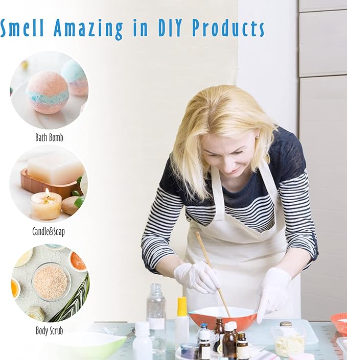 Beach Fragrance Oil, MitFlor Premium Scented Oils for Diffuser, Soap & Candle Making Scents, Summer Aromatherapy Essential Oils Set, Coastal Linen, Ocean Mist and More, 6x10 ml