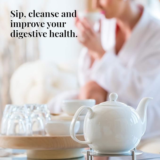 The Republic of Tea Organic Honeybush Vanilla Turmeric SuperDigest Tea® | Probiotic Tea Bag (36 count)