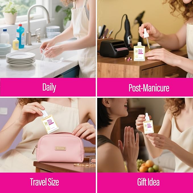 CHUCHU Nail Growth and Strengthening Serum: Natural Plant Repair Serum with Honey Milk Scent - Nail Cuticle Care for Women Men Home Salon Gift