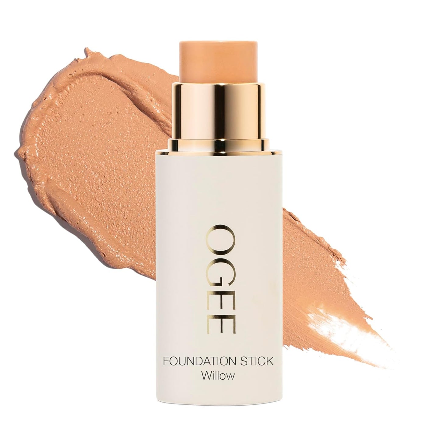 Ogee Sculpted Complexion Foundation Stick (Willow 3.00C - Medium Light, Peach-Beige Undertones) Full Coverage Foundation Makeup - Instantly Balance & Even Complexion - 70% Organic Ingredients