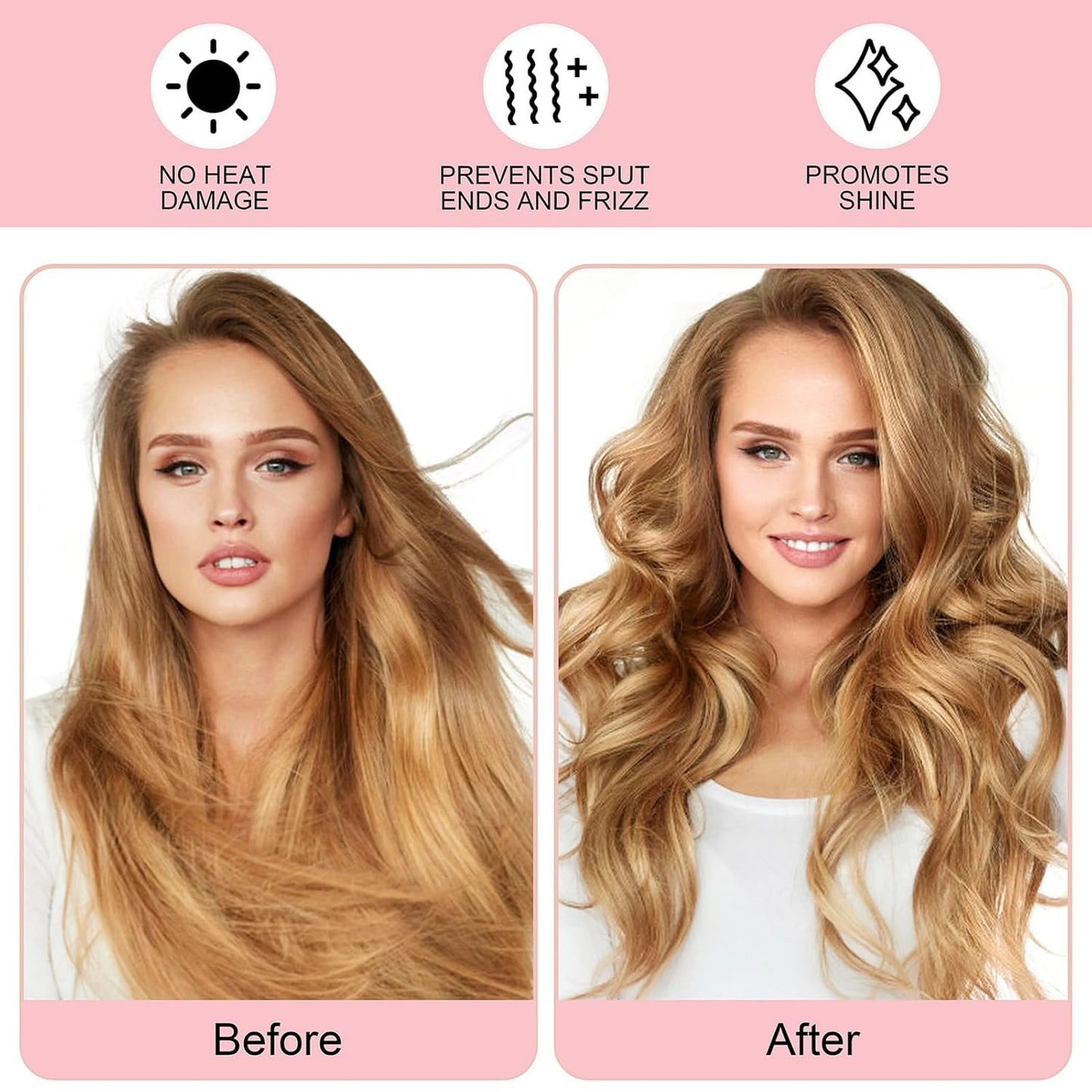 Heatless Curling Rod Headband, Upgraded 60" Extra Long Heatless Curls Headband Soft Hair Curlers to Sleep In Hair Rollers No Heat Curls (Green)