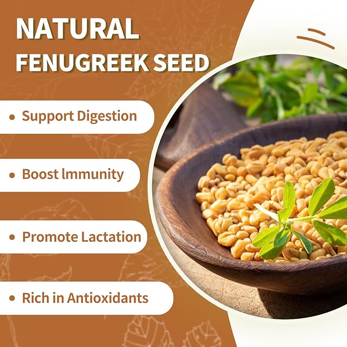 Roasted Fenugreek Seeds Tea Bags - 60bags/6.4 Oz 100% Pure & Natural Fenugreek Tea Herbal Tea, Caffeine Free, No Additives, No Sugar, Non-gmo, No Gluten