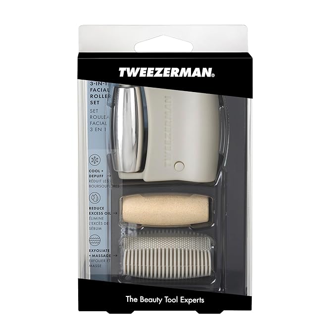 Tweezerman 3-in-1 Facial Roller Set