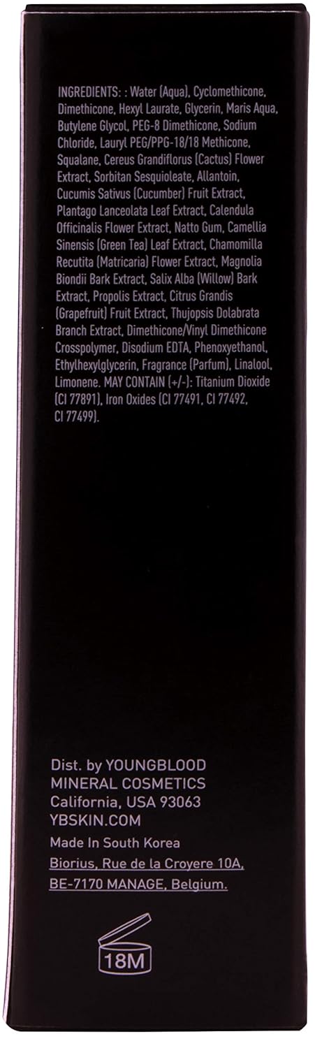 Youngblood Mineral Cosmetics Liquid Mineral Foundation, Golden Sun (Old Version) | Full Coverage Mineral Lightweight Makeup | Vegan, Cruelty Free, Paraben Free