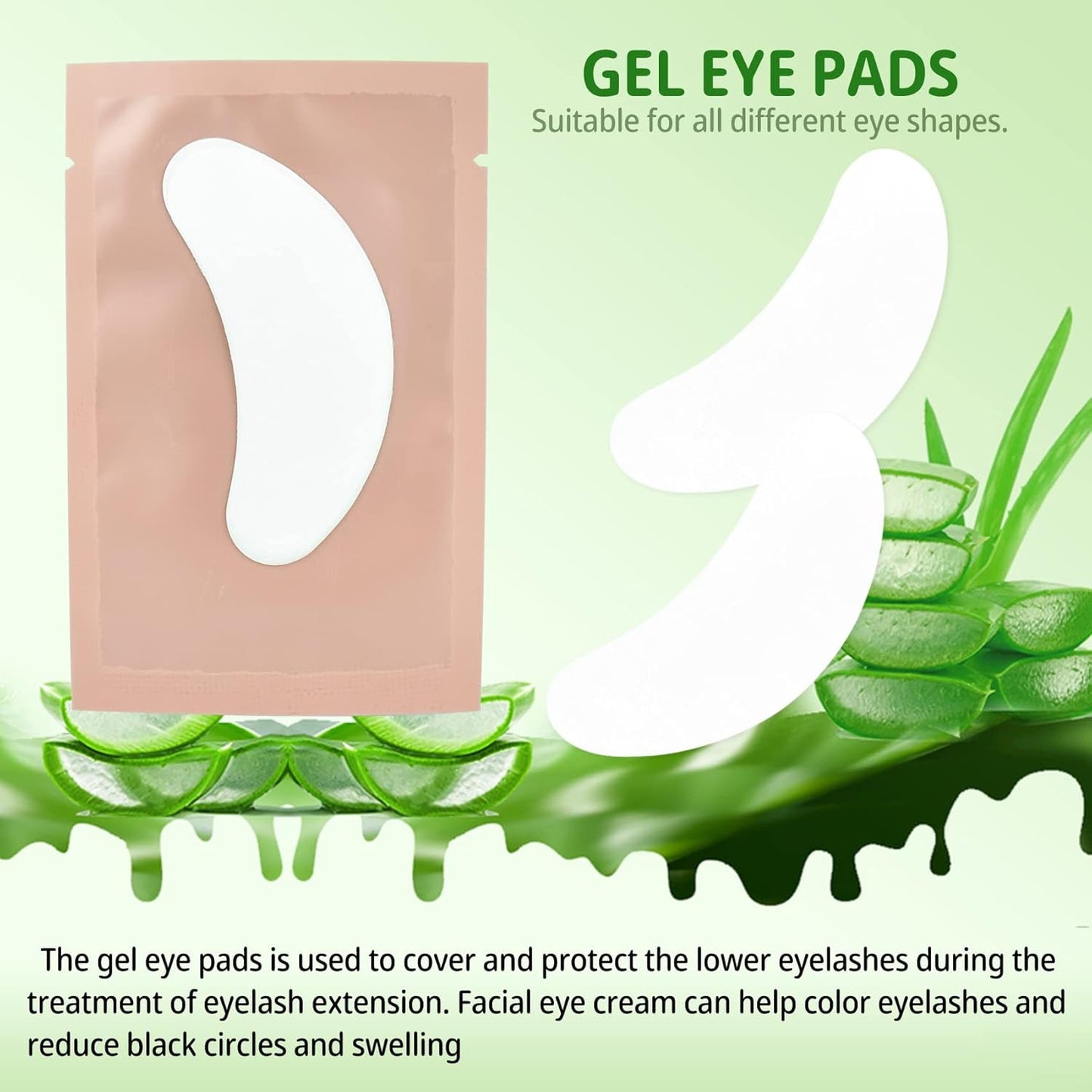 50 Pairs Under Eye Patches, Isolation Eyelash Extension Pads, Under Eye Gel Pads for Pro Salon and Individual, DIY Lashes Extension Supplies (Pink)